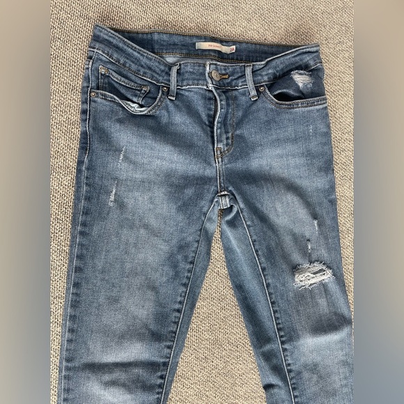 Signature by Levi Strauss Women's 711 Skinny Jeans - Blue - Picture 4 of 13